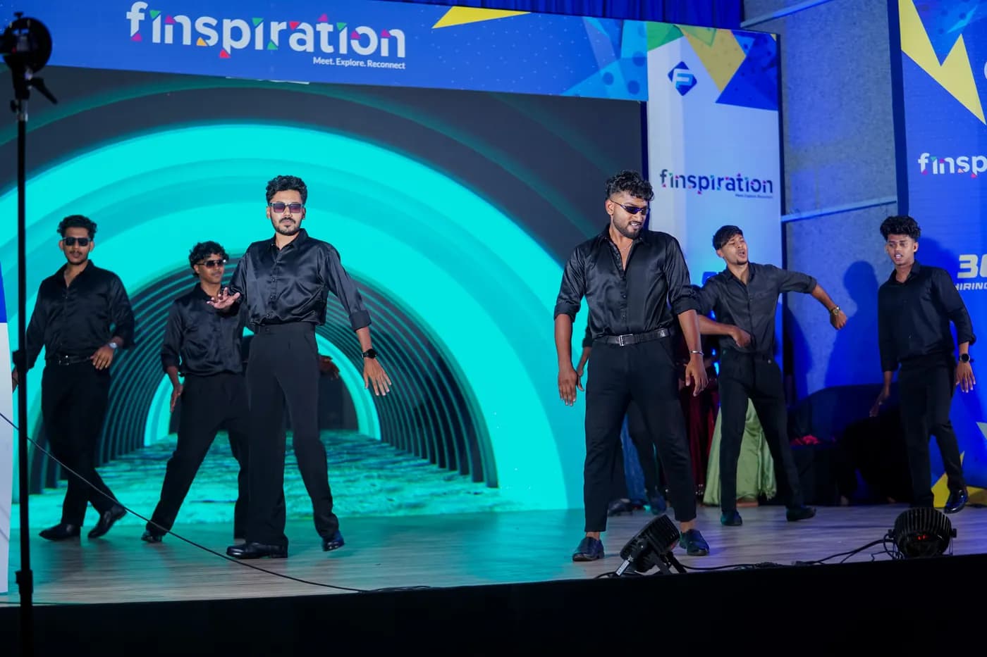 Students performing on the Finspiration stage