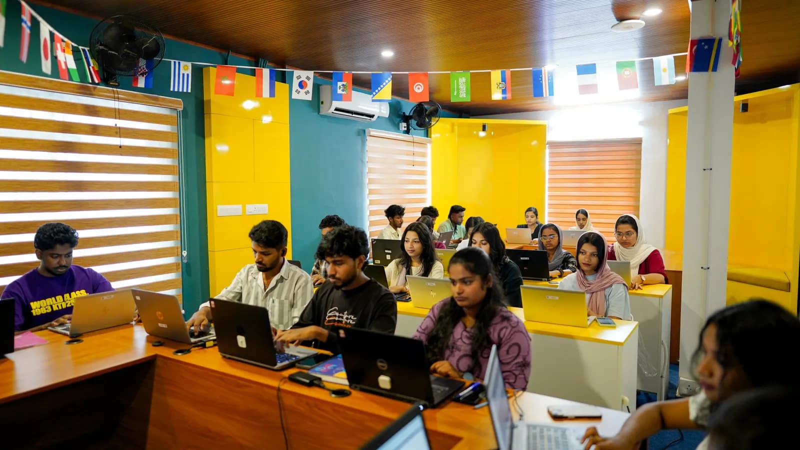Finprov learners in class at Kozhikode