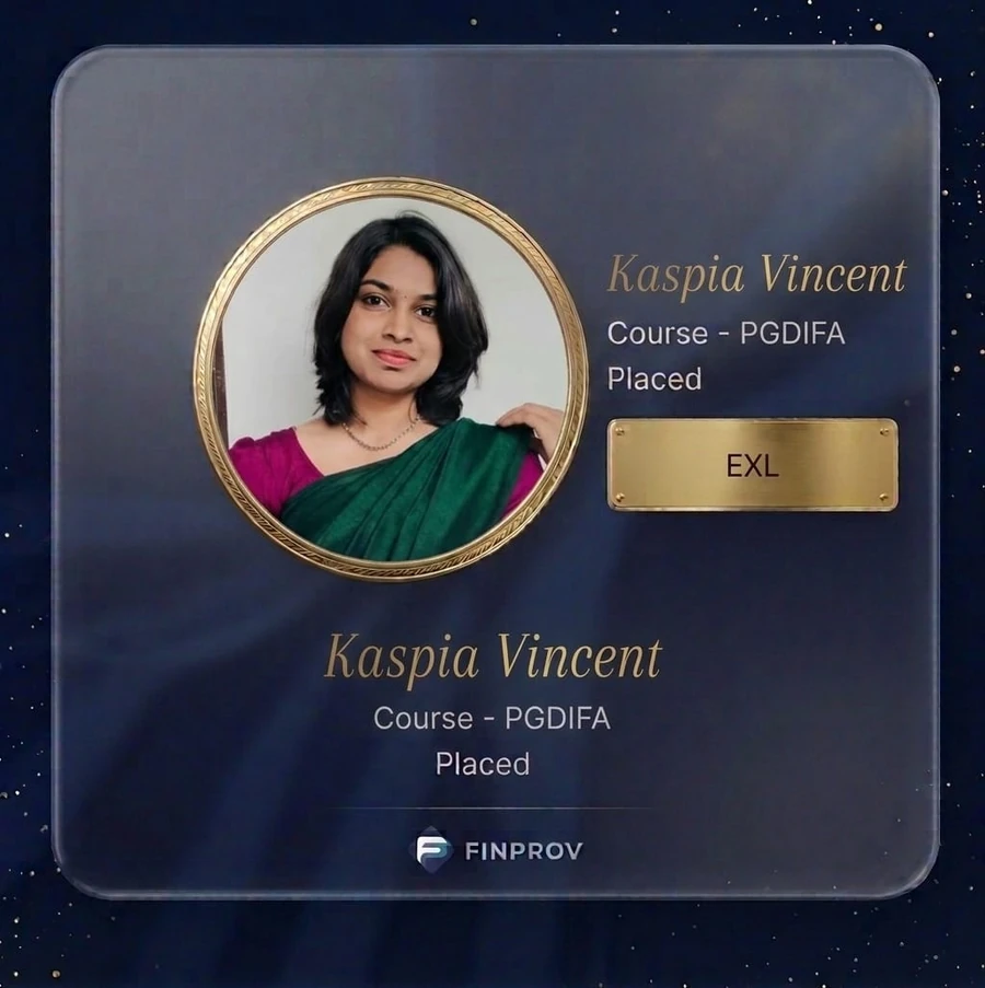 Kaspia Vincent placed at EXL after PGDIFA