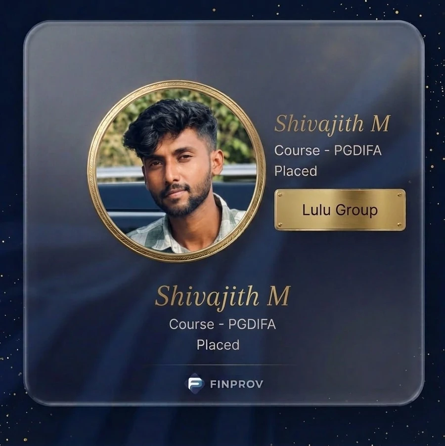 Shivajith M placed at Lulu Group after PGDIFA
