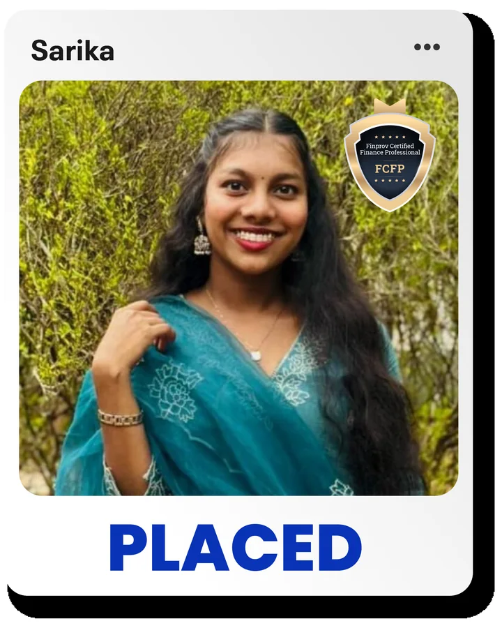 Finprov learner placement success story 8