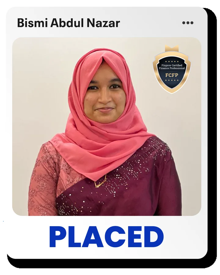 Finprov learner placement success story 14