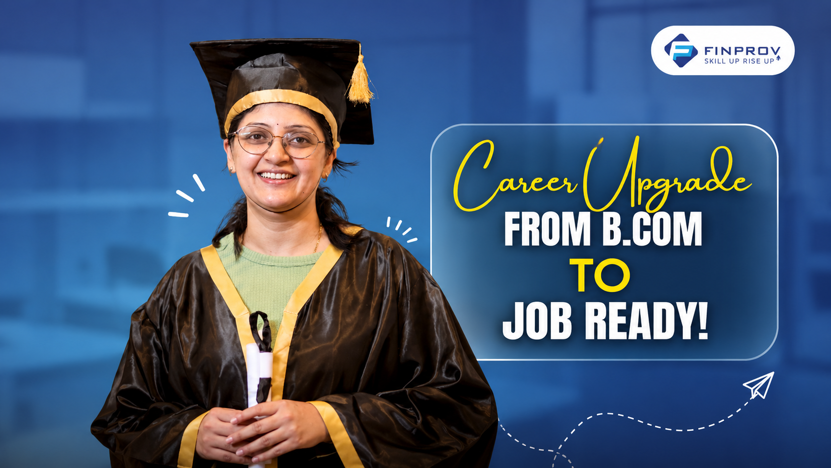 Finprov learner sharing her career upgrade journey
