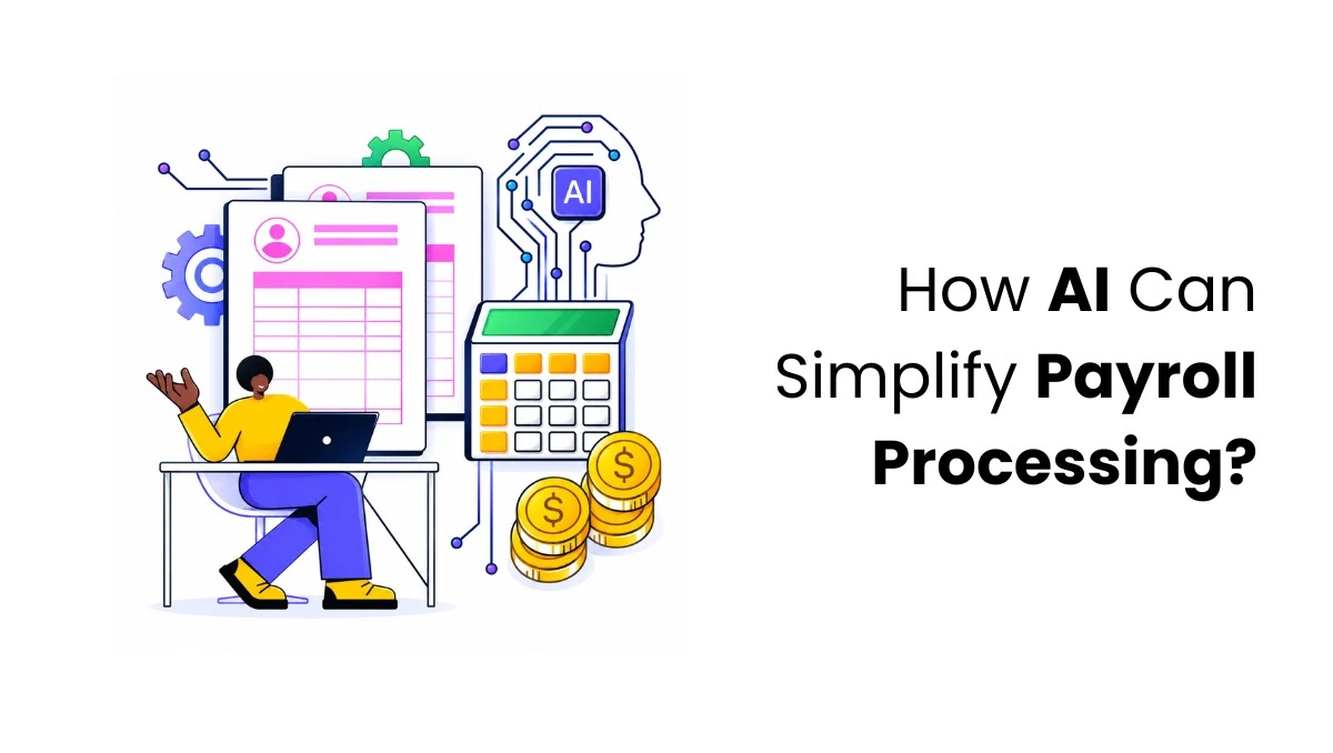 vector image showing how can AI simplify payroll processing?