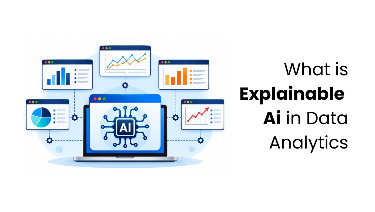 vector image showing explainable ai in data analytics