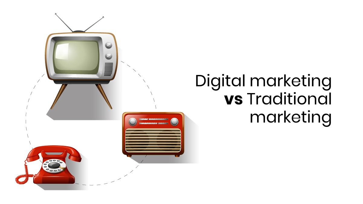 traditional marketing and digital marketing - featured image