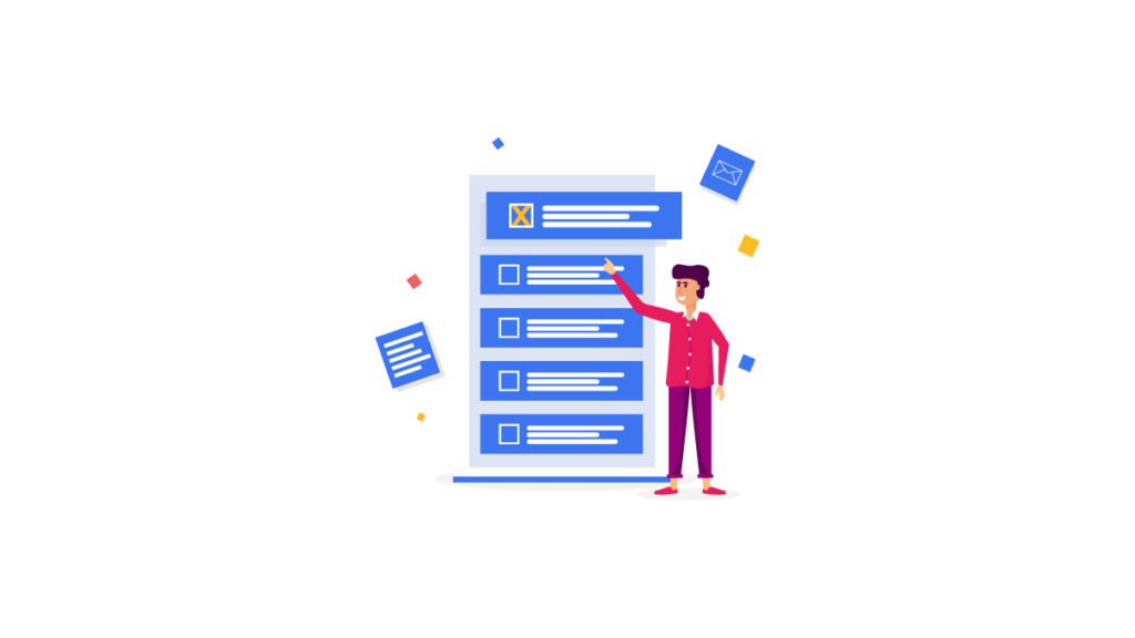 vector image showing how to upload customer list to Google