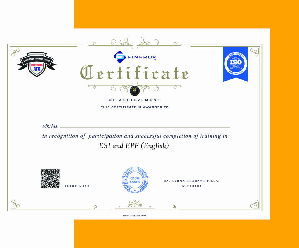 ESI and EPF certification