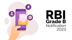 RBI Grade B 2023 Notification
