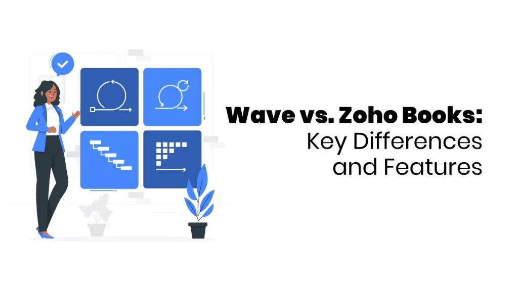 Difference Between Wave and ZohoBooks Blog Feature Image