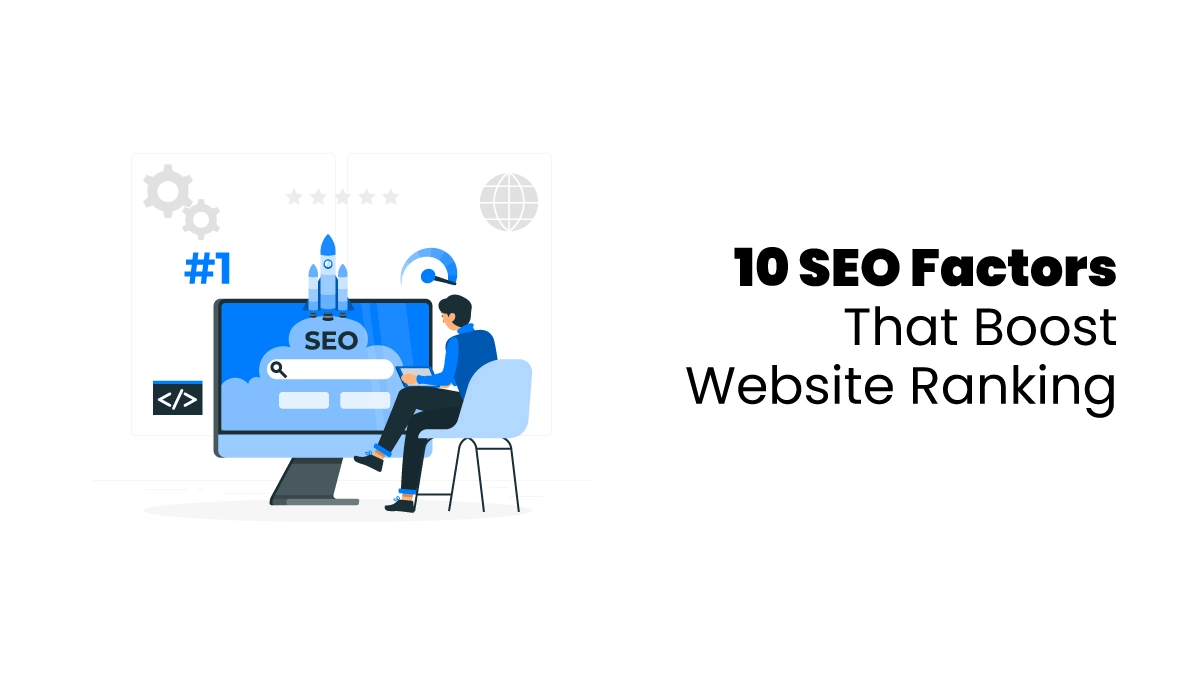 SEO Factors That Boost Website Ranking Blog Feature image