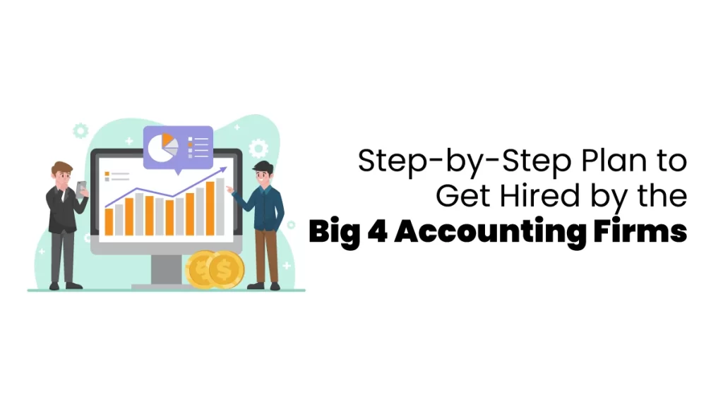 vector image showing recruitment process of Big 4 accounting firms