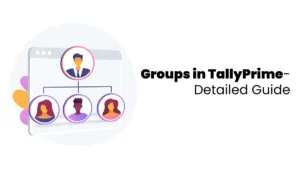 vector image showing Groups in TallyPrime