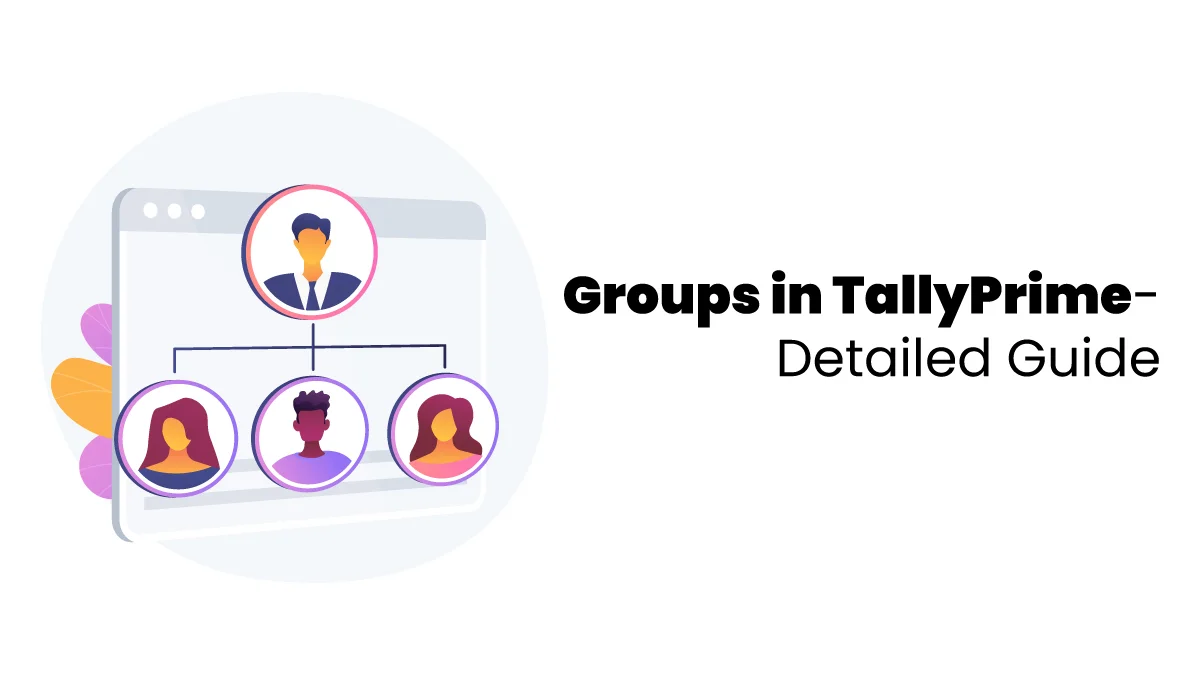 vector image showing Groups in TallyPrime