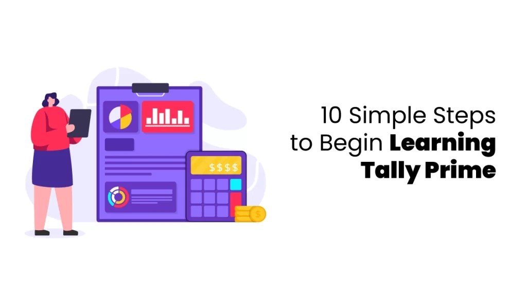 Steps to Learn tally prime Blog Feature image