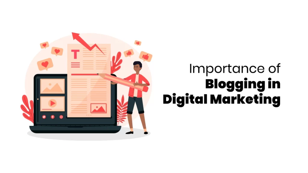 Blogging in Digital Marketing Blog Infographics image