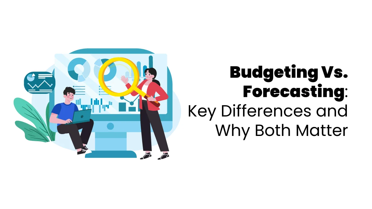 vector image showing Budgeting and Forecasting