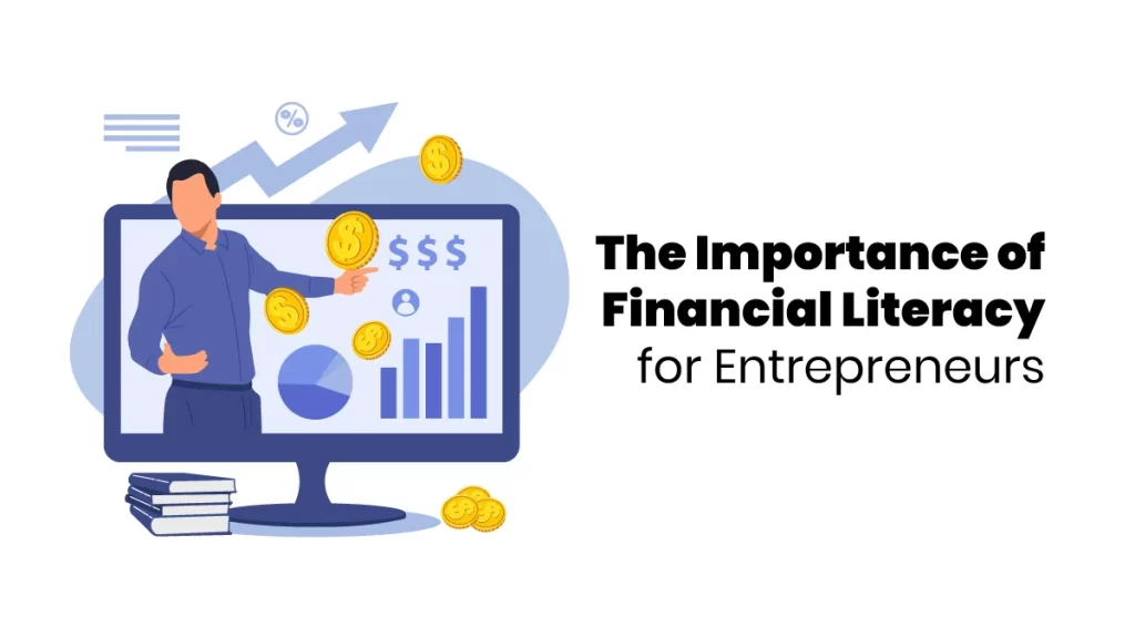 vector image showing Financial Literacy for Entrepreneurs