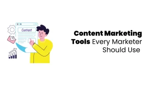 vector image representing content marketing tools