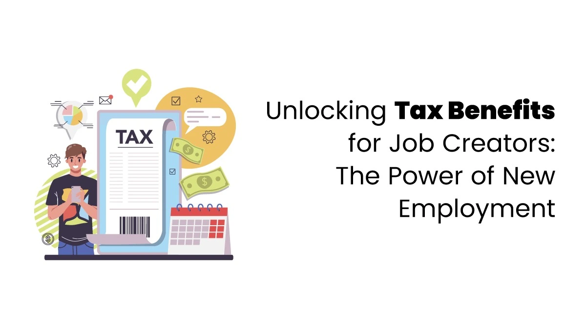 vector image showing tax benefits of job creators