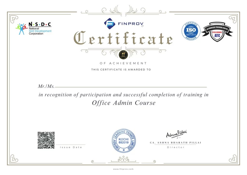 Certificate website template 1