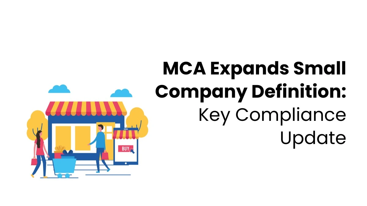 vector image showing MCA Expands Small Company Definition