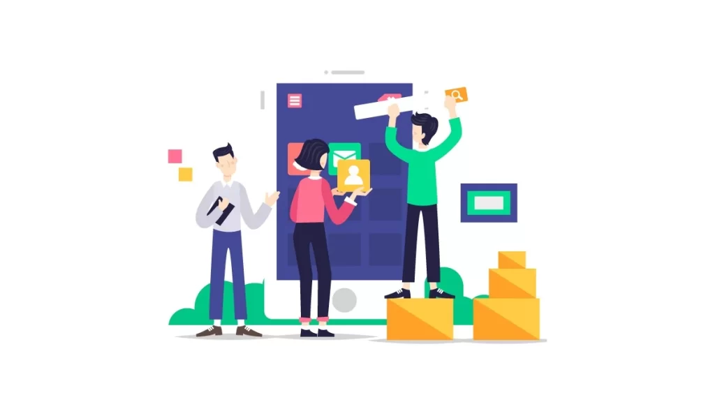 vector image representing Open Item Management in SAP