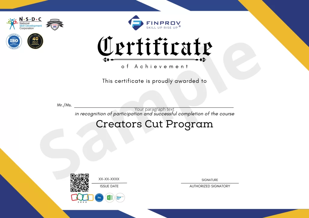 Creators Cut program 1