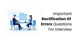 vector image representing rectification of errors interview questions