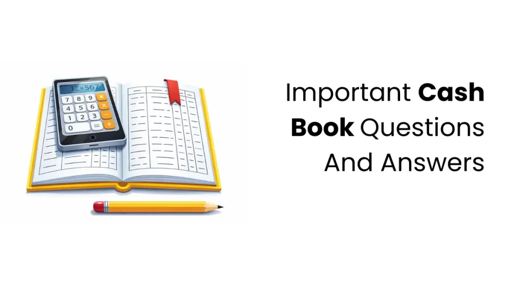 vector image showing cash book questions