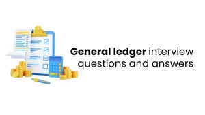 vector image showing general ledger interview questions