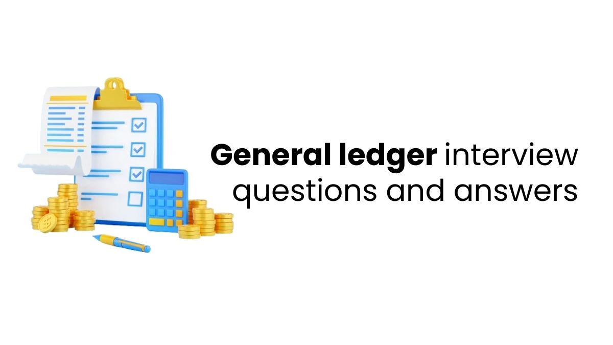 vector image showing general ledger interview questions