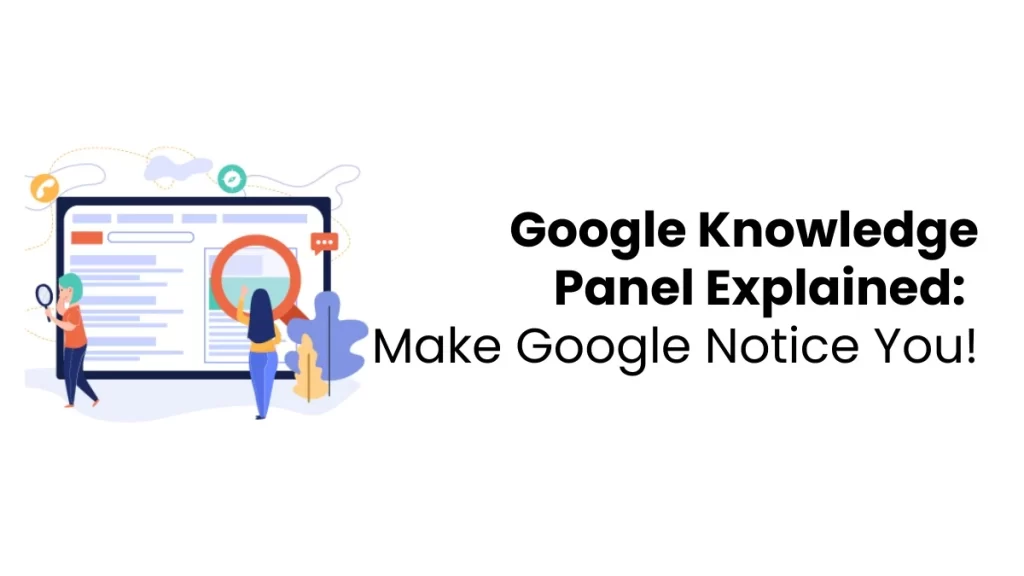 vector image showing google knowledge panel