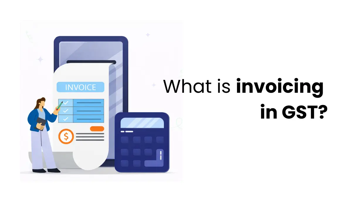 vector image representing invoicing in gst