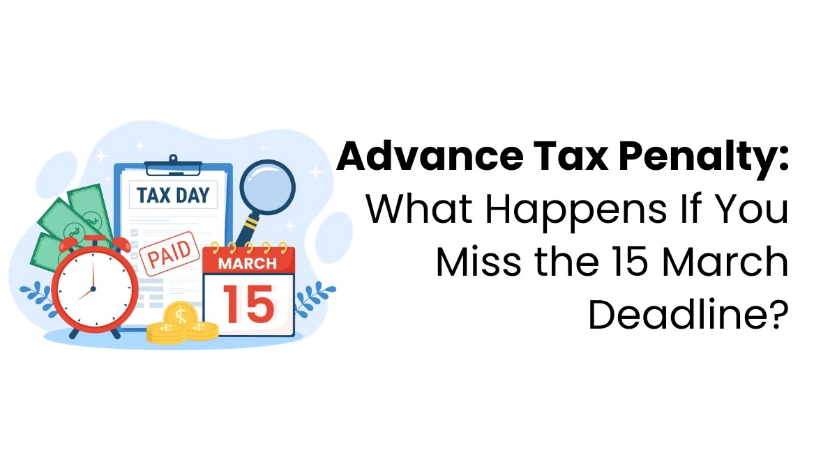 vector image showing advance tax penalty