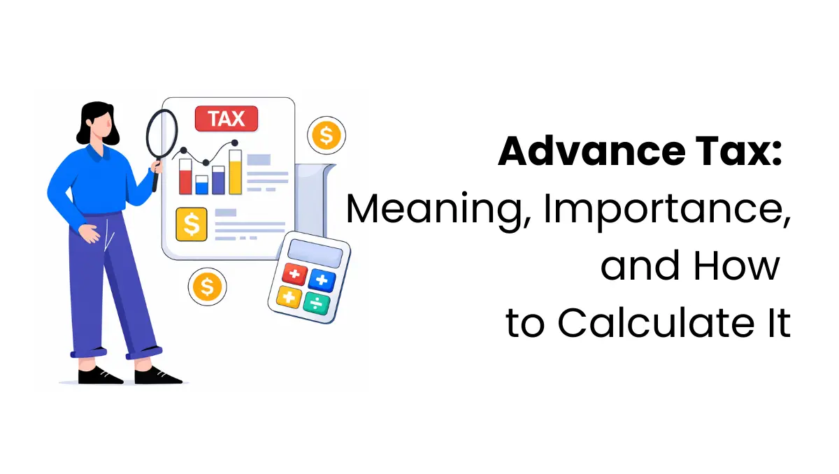 vector image representing advance tax