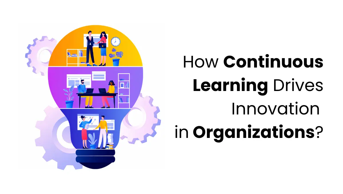 vector image showing Continuous Learning and Innovation in Organizations