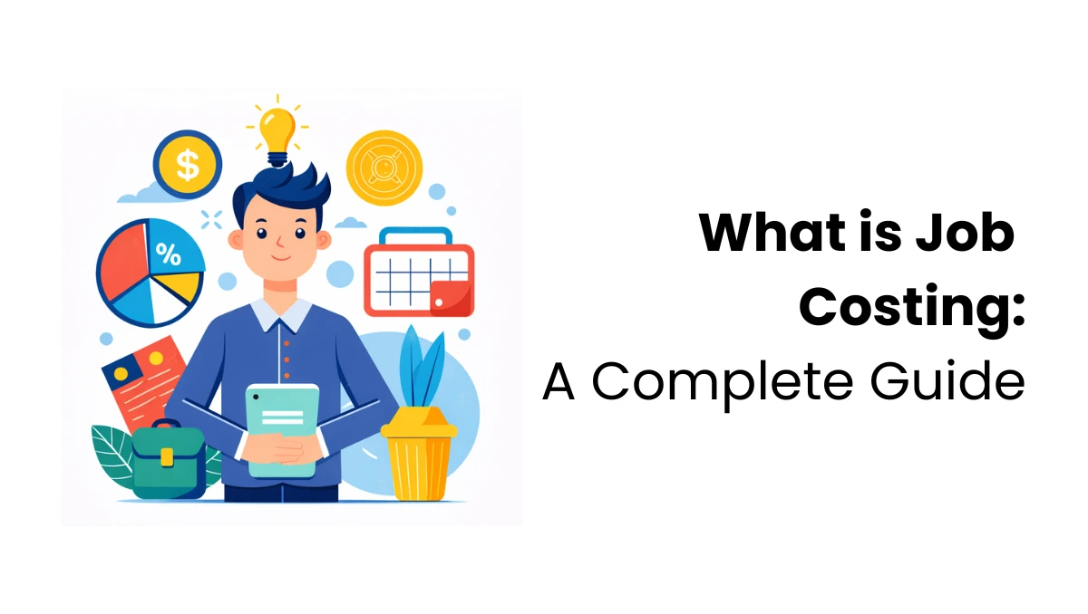 vector image showing job costing