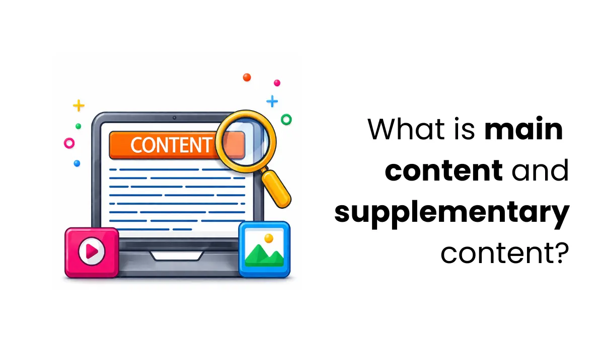 main content and supplementary content