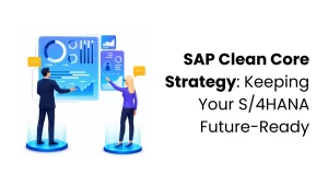 vector image showing SAP Clean Core Strategy