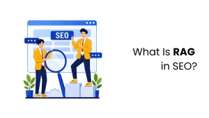 vector image showing rag in seo