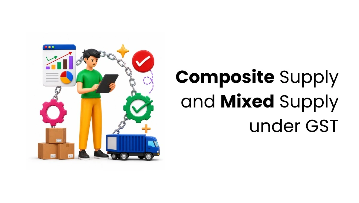 vector image representing composite supply and mixed supply