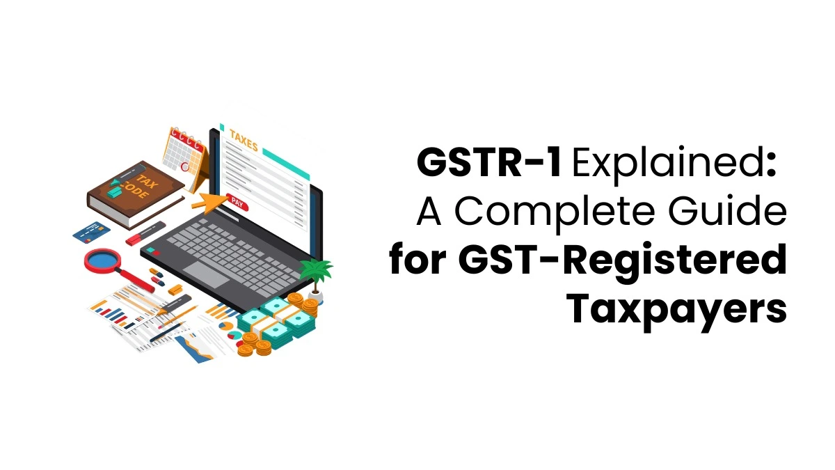 vector image showing GSTR-1