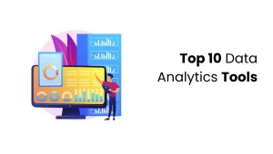 vector image showing data analytics tools