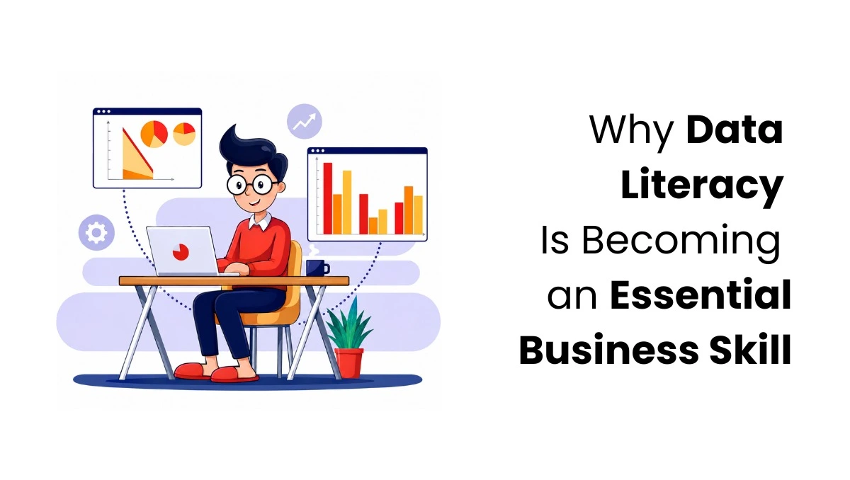 vector image showing data literacy importance