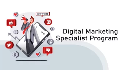 featured image showing Digital Marketing Specialist Program
